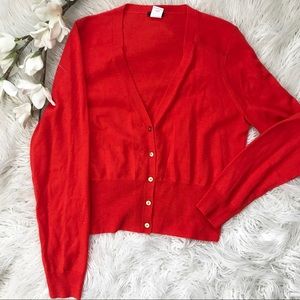 Jcrew merino v-neck cardigan- size L